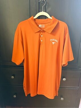 Russell Athletic Texas Burnt Orange Polo Shirt